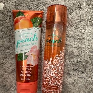 Bath and body works Georgia peach set